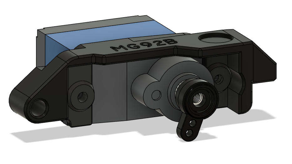 Miniatura 5 do modelo 3D ERCF V2 MG92B Servo Mount
