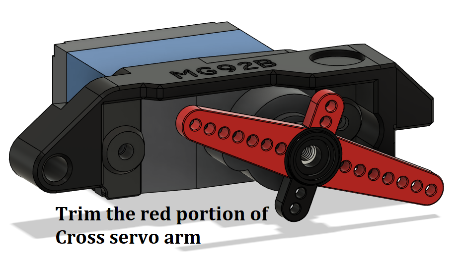 Miniatura 4 do modelo 3D ERCF V2 MG92B Servo Mount