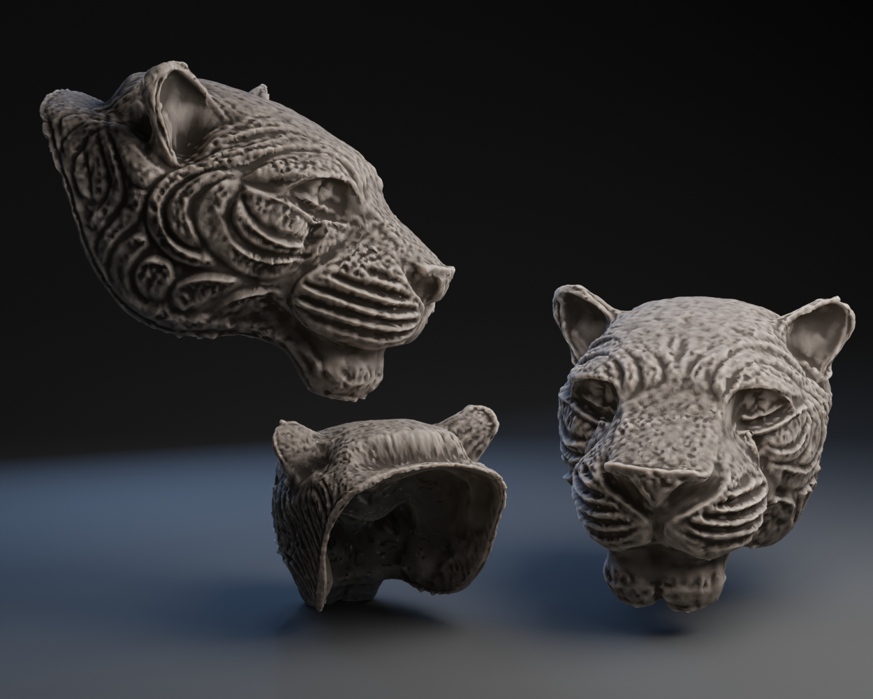 Carved Jaguar Head