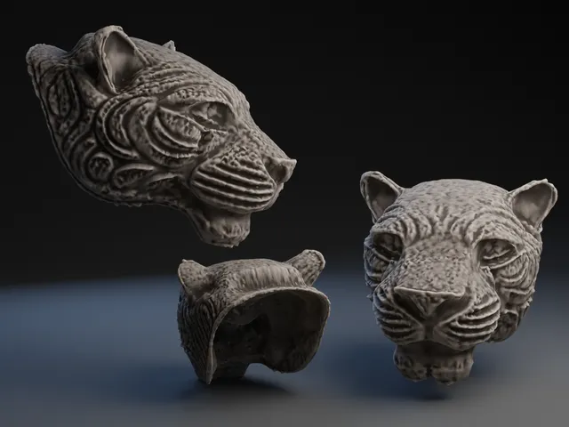 Carved Jaguar Head