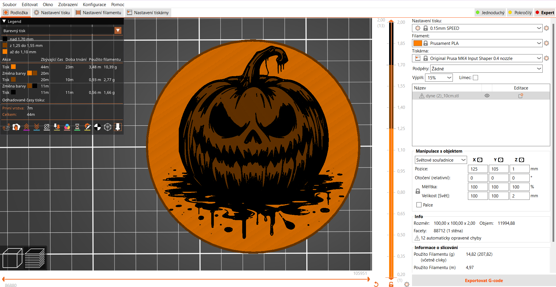Miniatura 6 do modelo 3D Coaster: Angry pumpkin