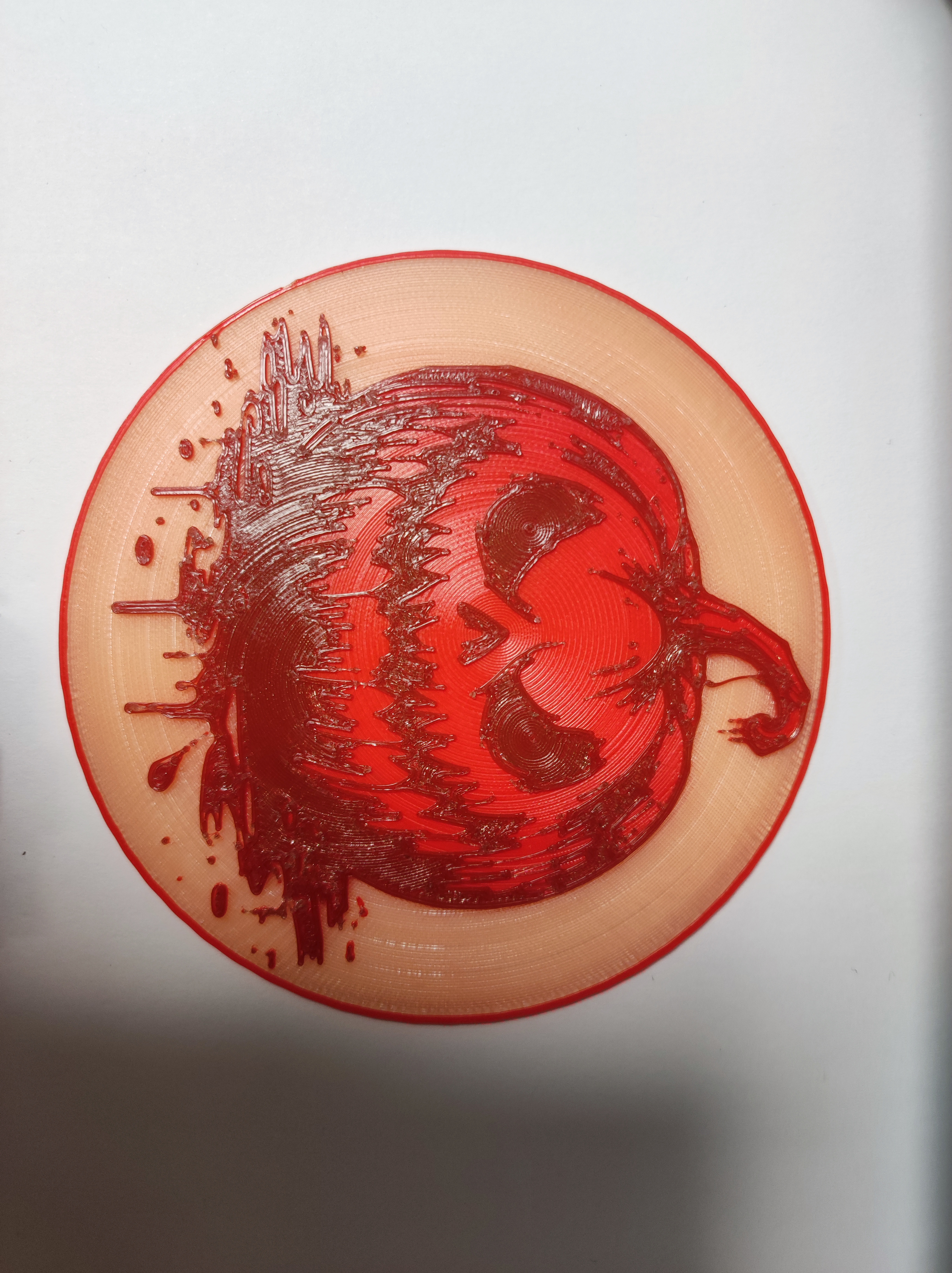 Miniatura 2 do modelo 3D Coaster: Angry pumpkin