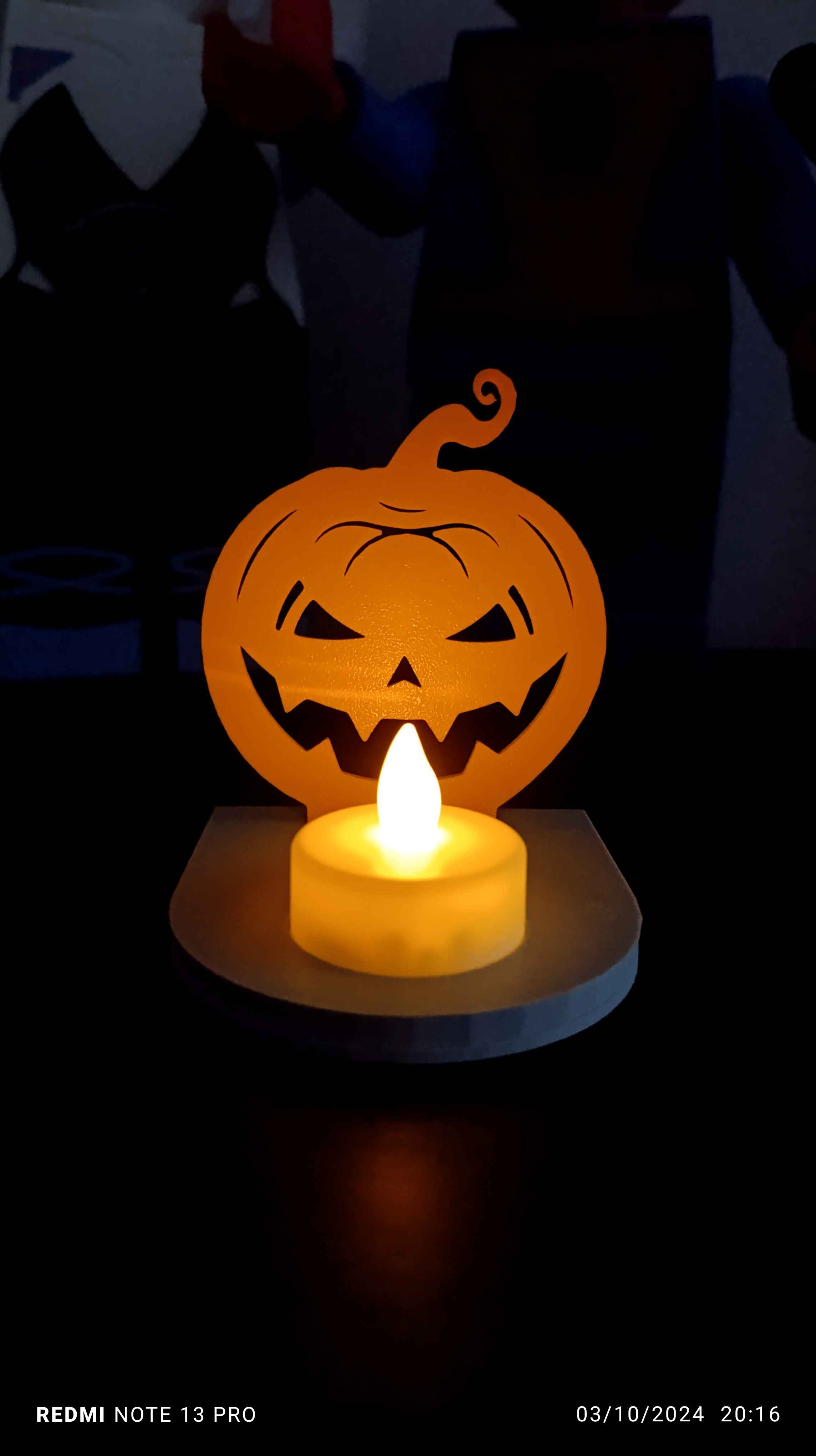 halloween pumkin tealight