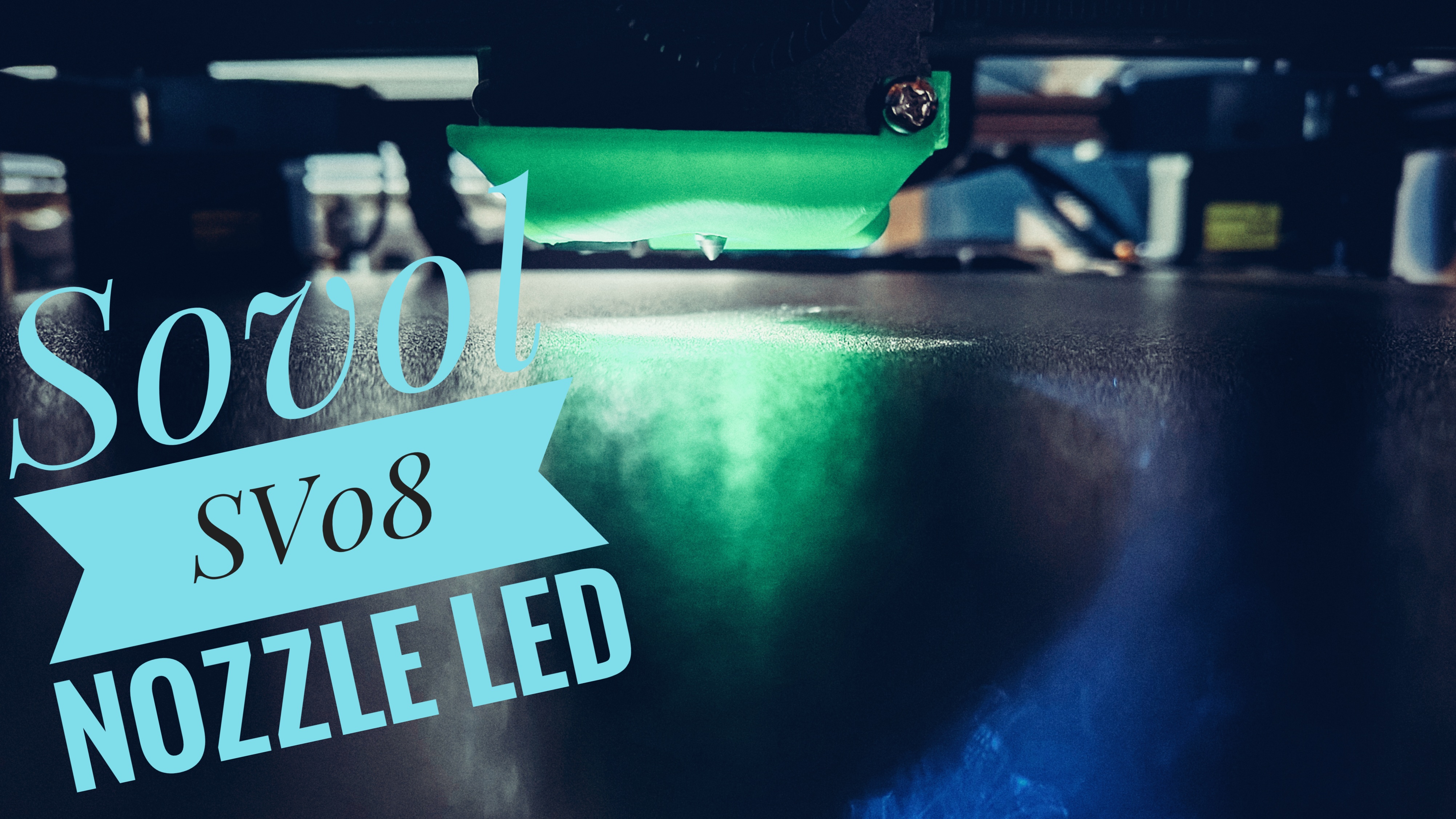 Sovol SV08 - BTT Eddy Mount incl. 5mm LED 3D model thumbnail