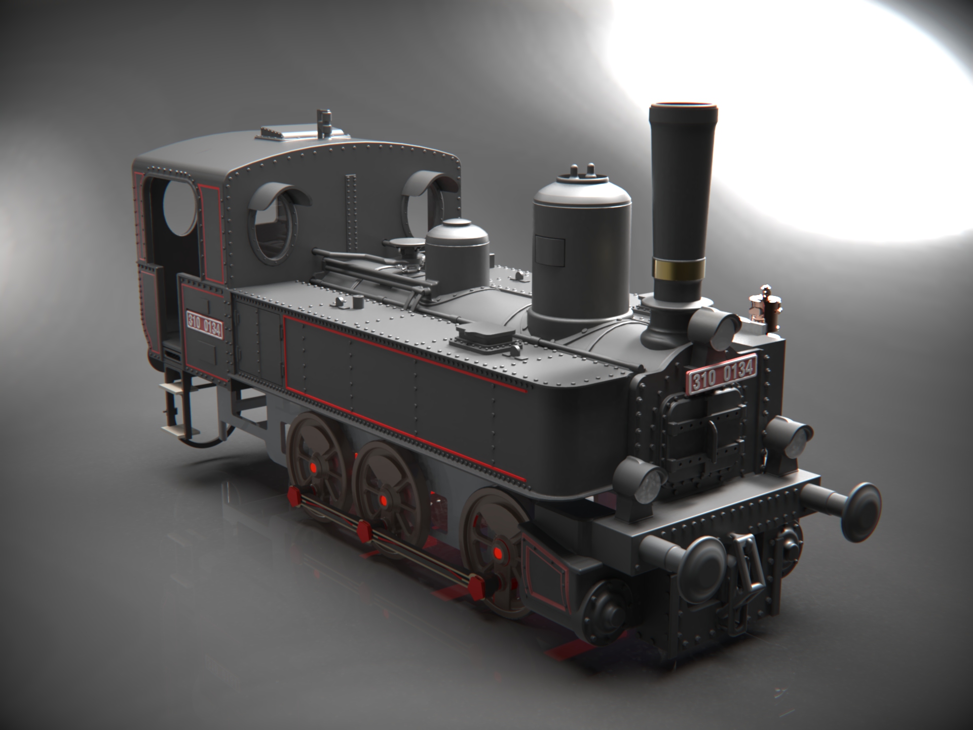 Steam Locomotive 310 0134 [1 25] By Honza Zik Download Free Stl Model