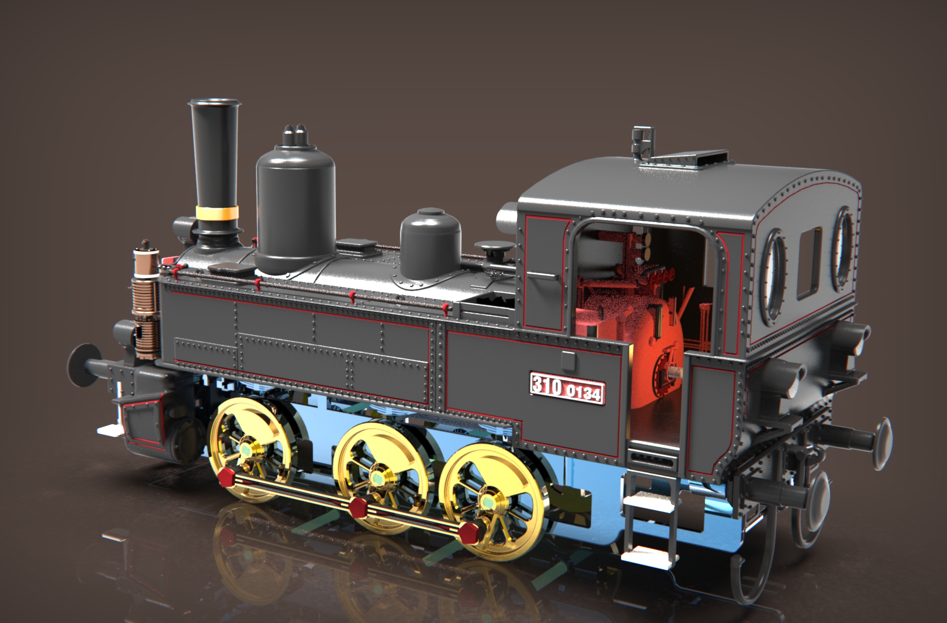 Steam Locomotive 310.0134 KAFEMLEJNEK [1:25] — thumbnail 2