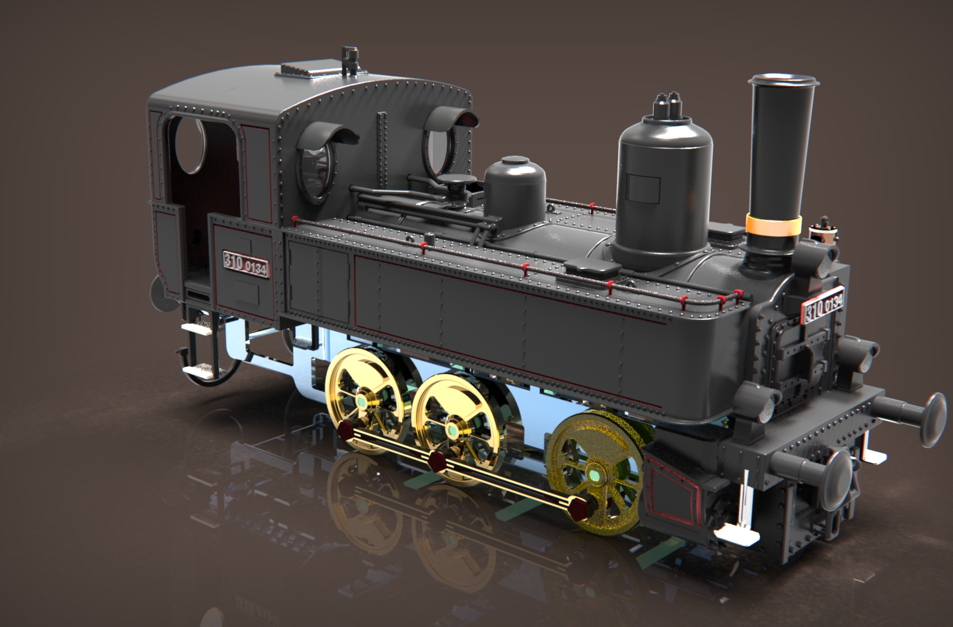 Steam Locomotive 310.0134 KAFEMLEJNEK [1:25] — thumbnail 4