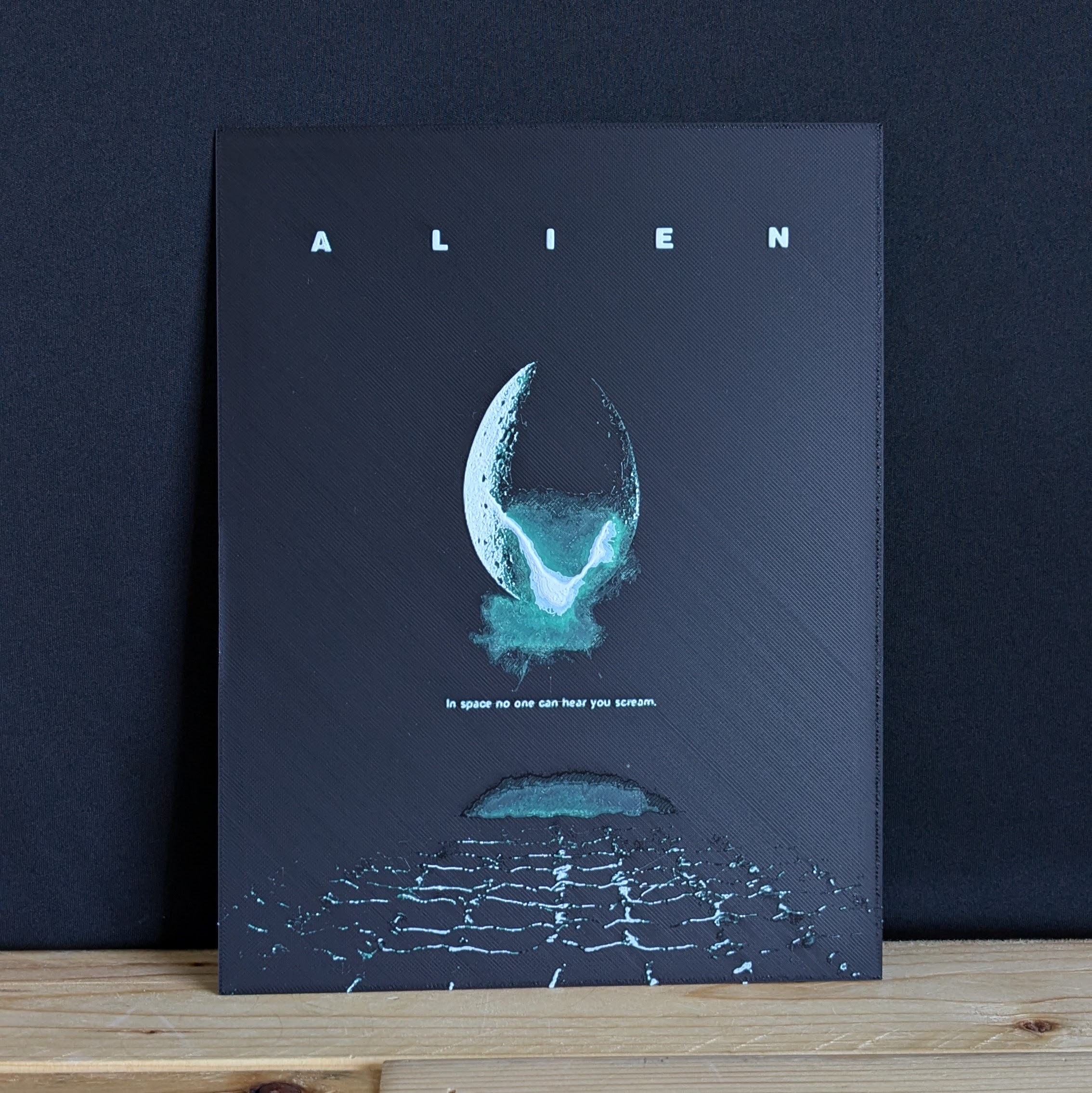 Alien 1979 Movie Poster Chromaphane