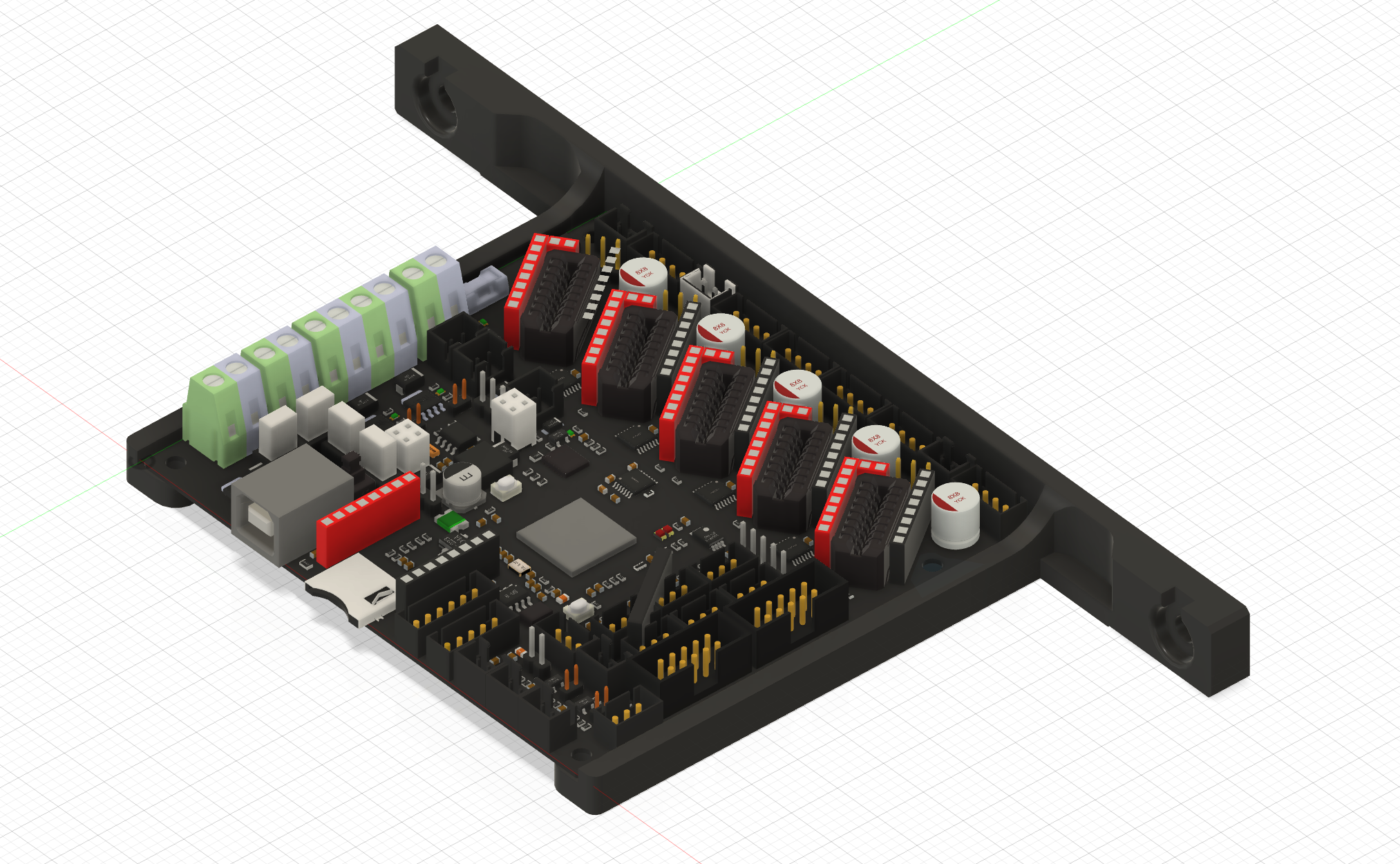 SKR 3 EZ Motherboard mount + Slim mount. Heat Inset 3m. X rail (Milo 1.5)