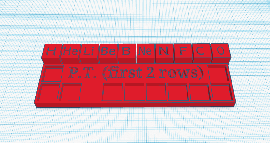 periodic table learning blocks
