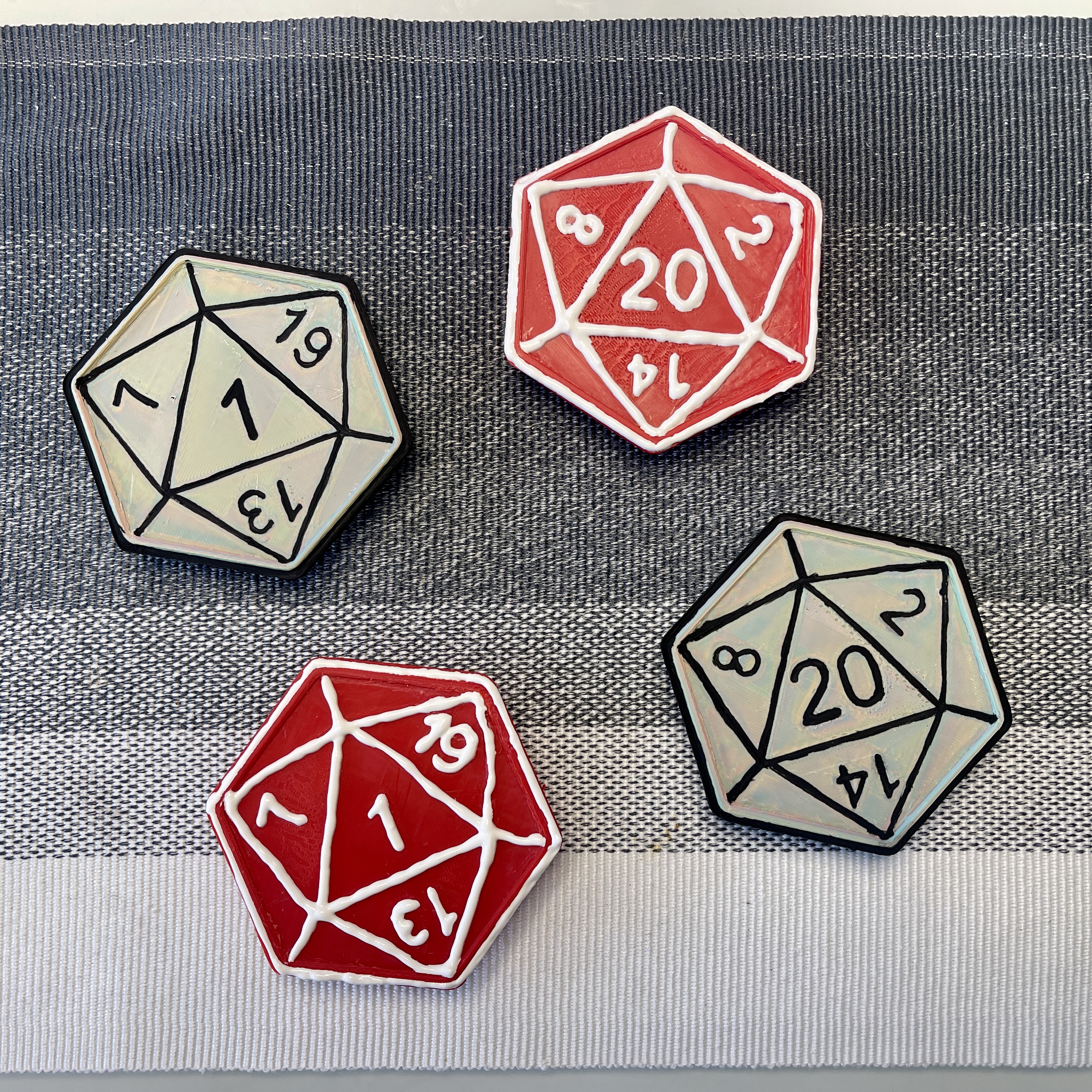 D&D D20 Critical Success and Fail Rolls for Giant LEGO Wreath