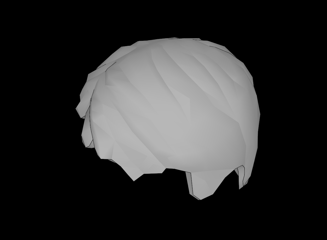 Lego Compatible (62810.dat) Minifig Hair Short Tousled with Side Parting