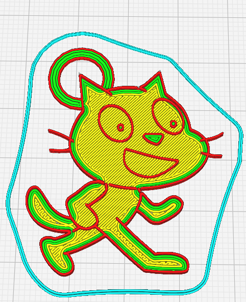 Scratch cat Keychain