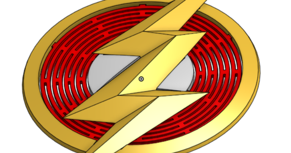 The Flash Symbol by Hogger, Download free STL model