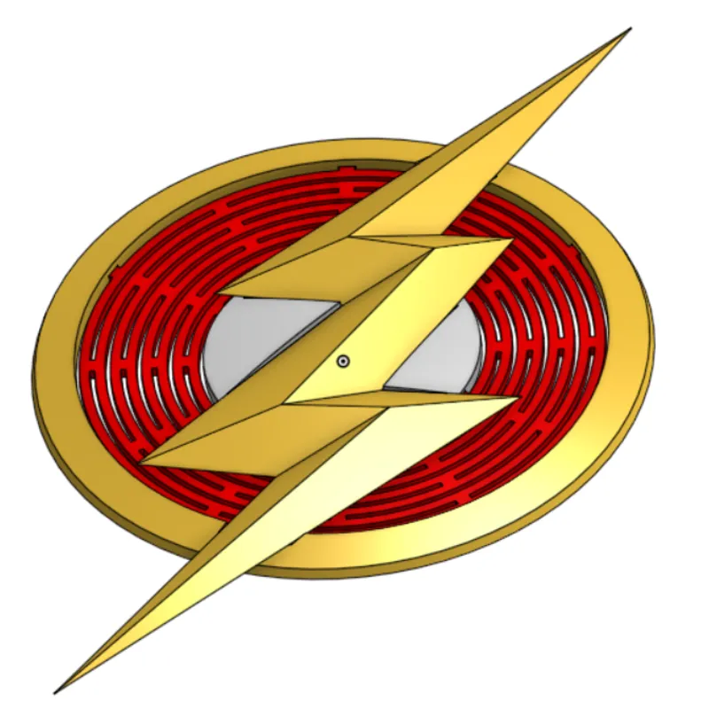 The Flash Symbol by Hogger, Download free STL model