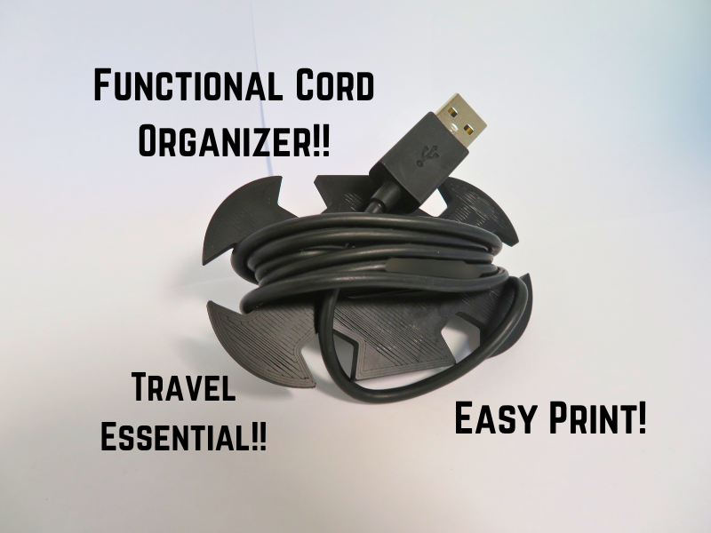 Functional Cord Organizer (Travel Essential)