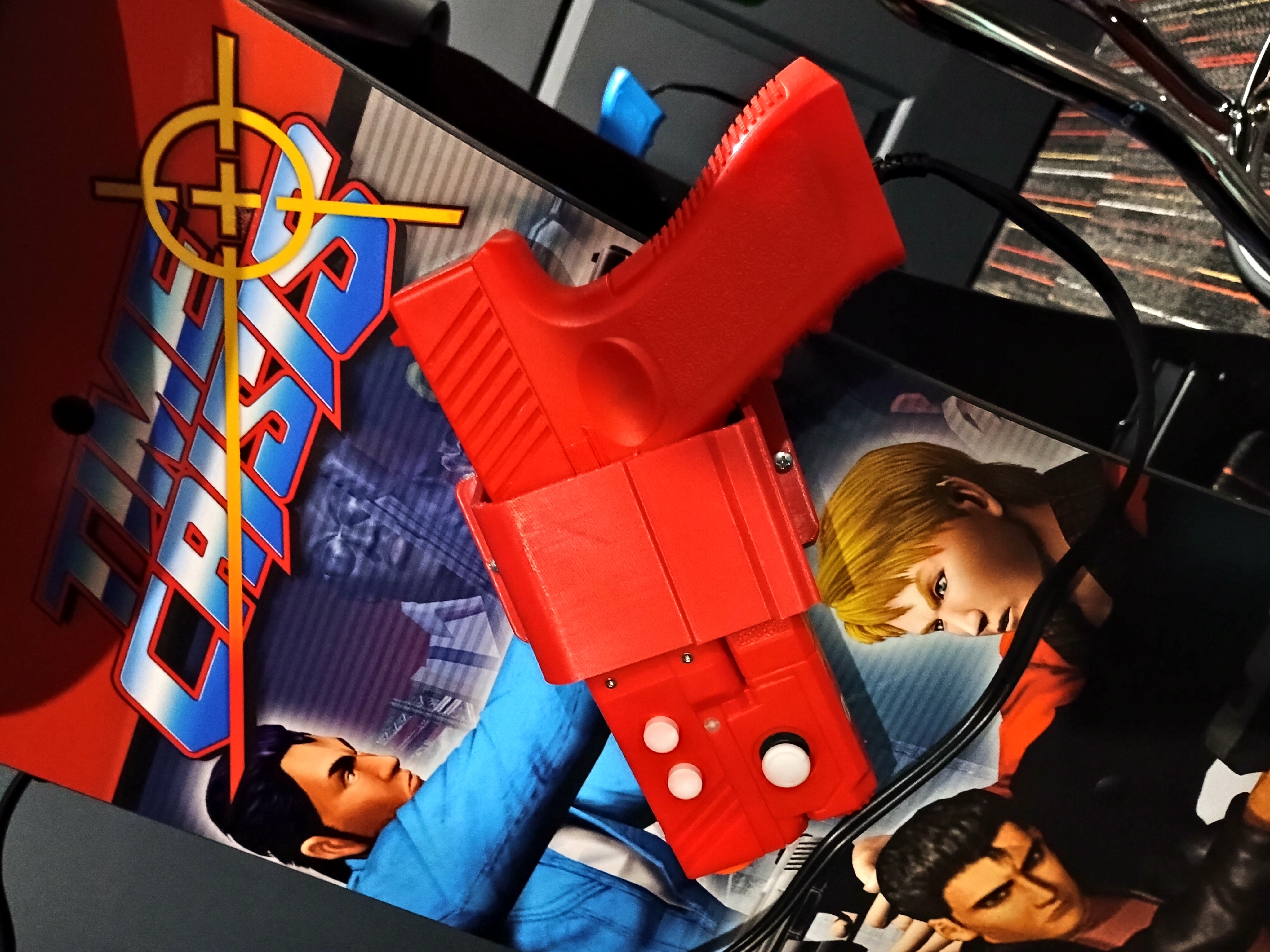 Retro Shooter Lightgun and Pedal Holster