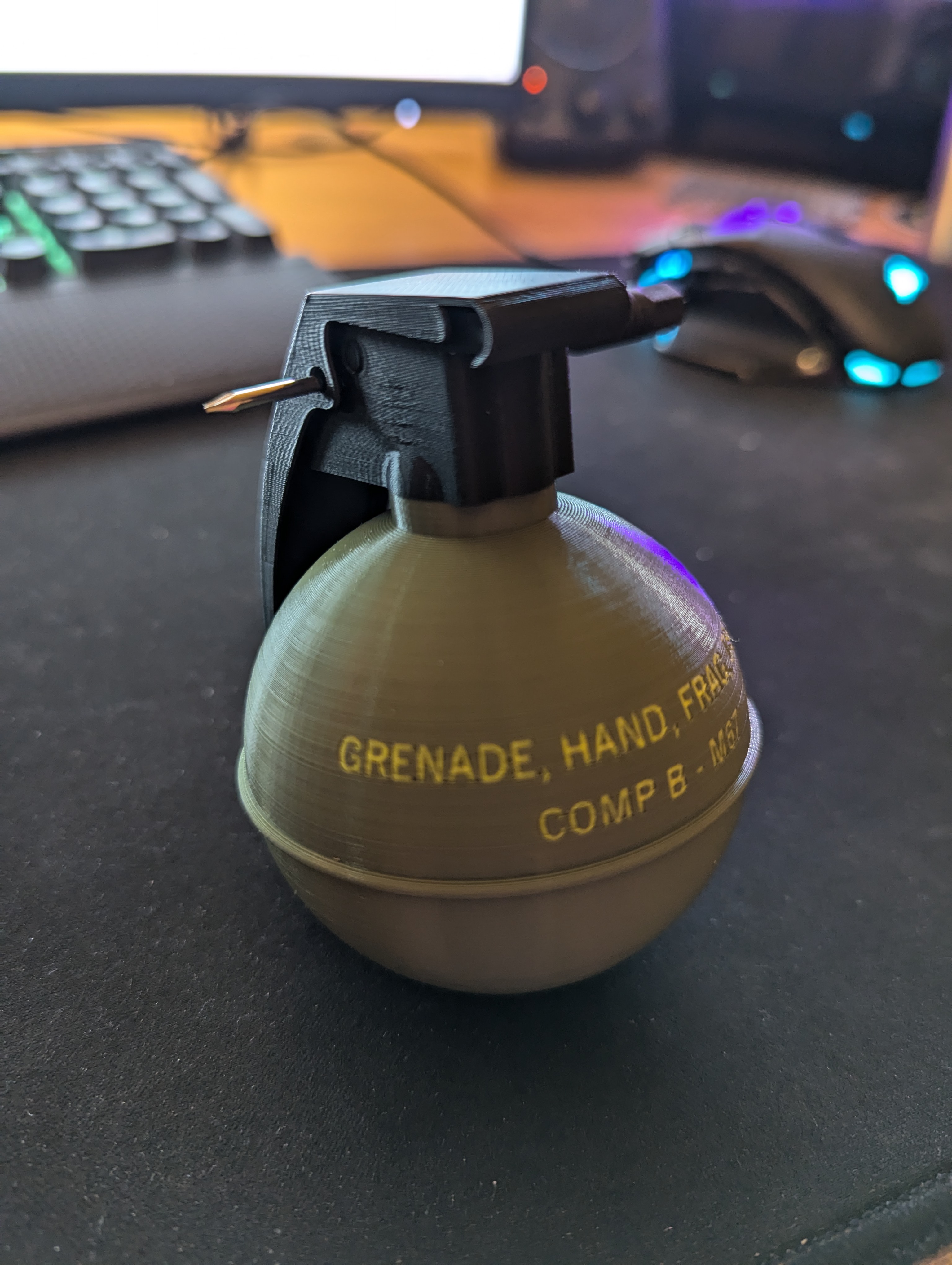 Grenade with Text