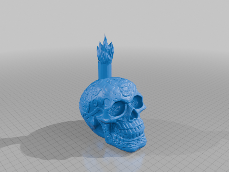Miniatura 2 do modelo 3D Celtic Skull Candle
