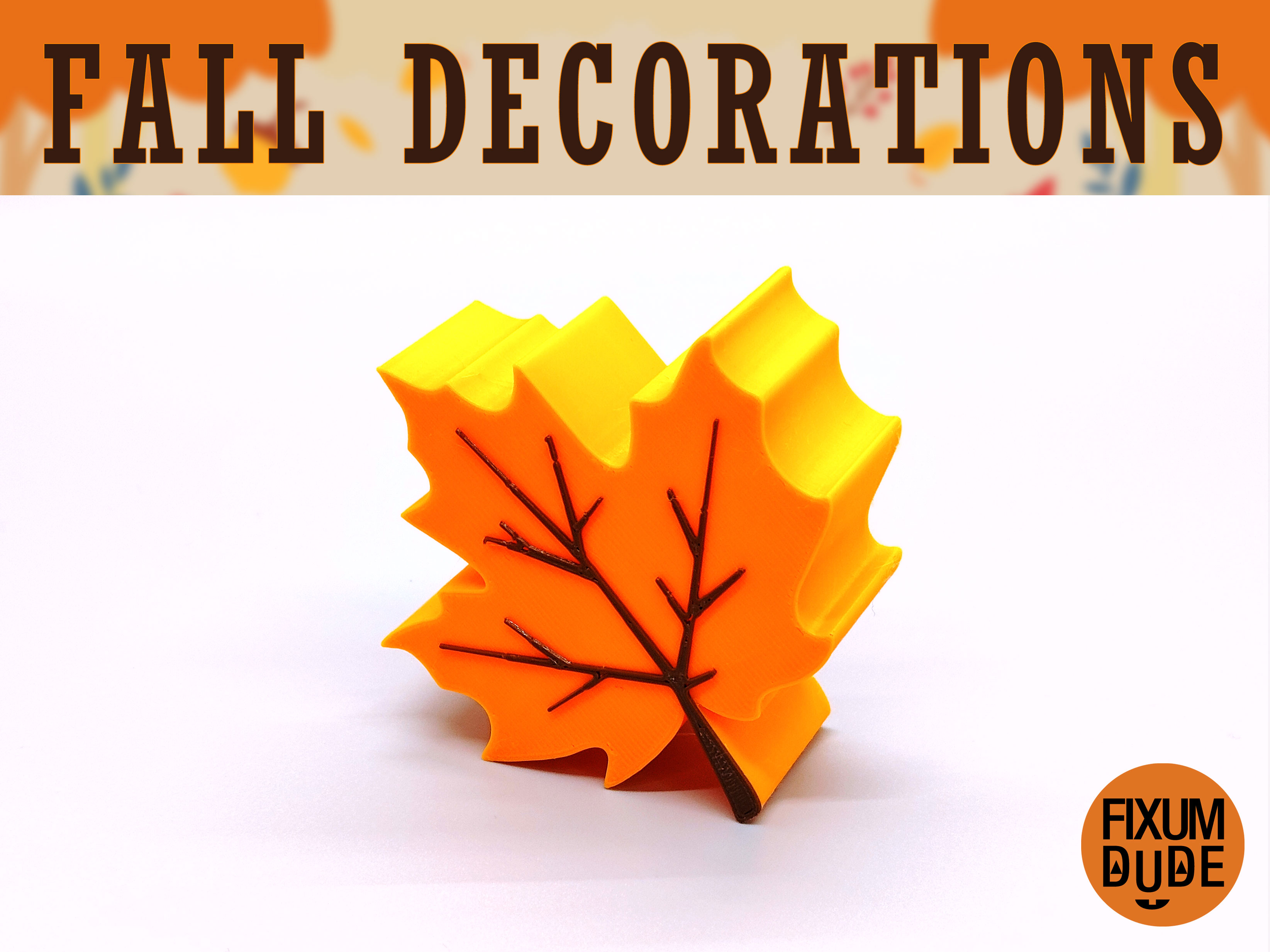 Miniatura 3 do modelo 3D Simple Fall Table Decorations