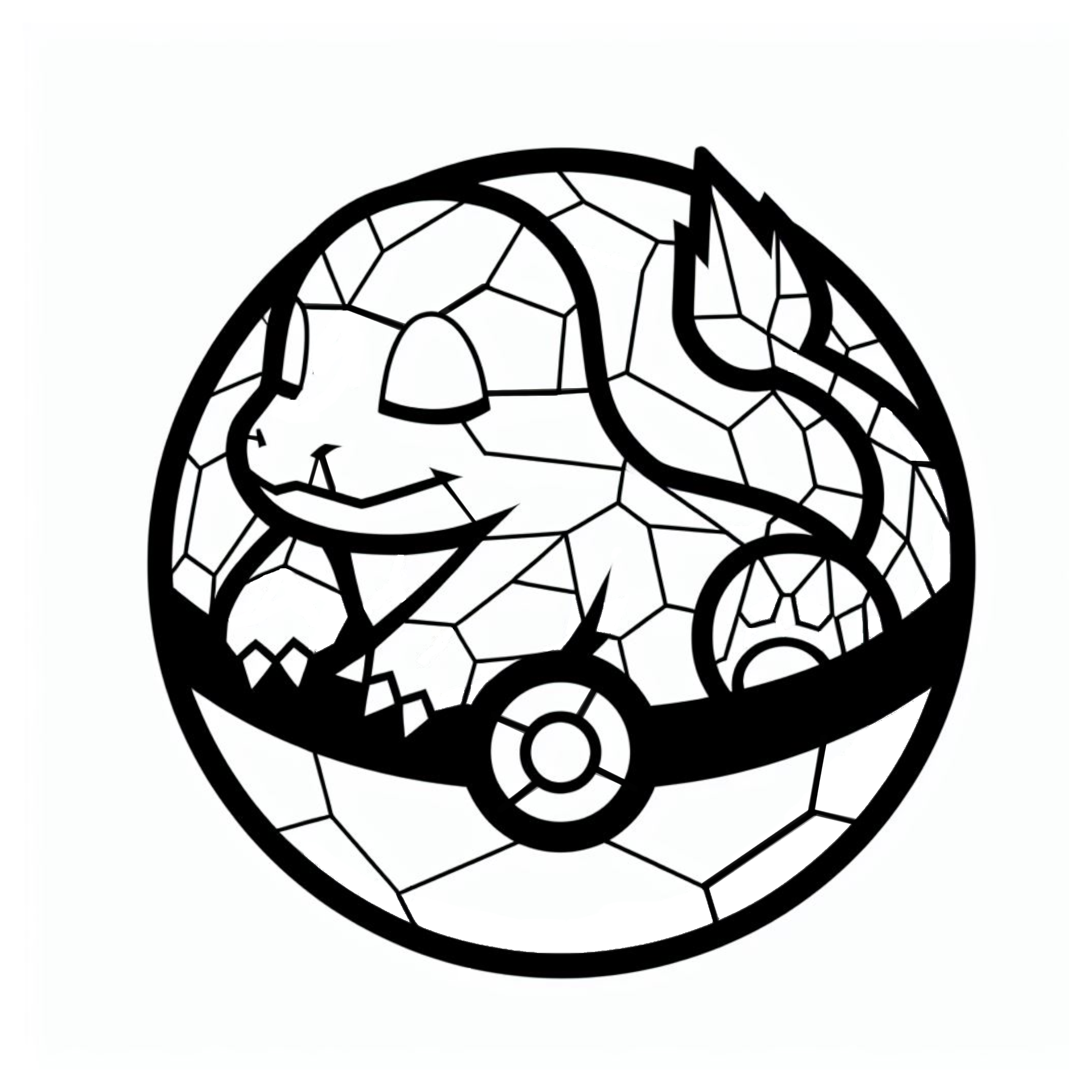 Miniatura 2 do modelo 3D Charmander pokeball