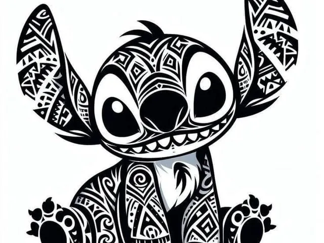 Cuadro de Stitch Ohana Version Mandala