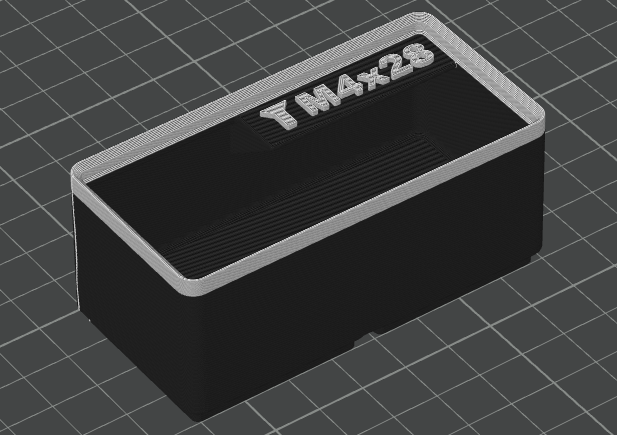 Box M4x28 Senkkopf