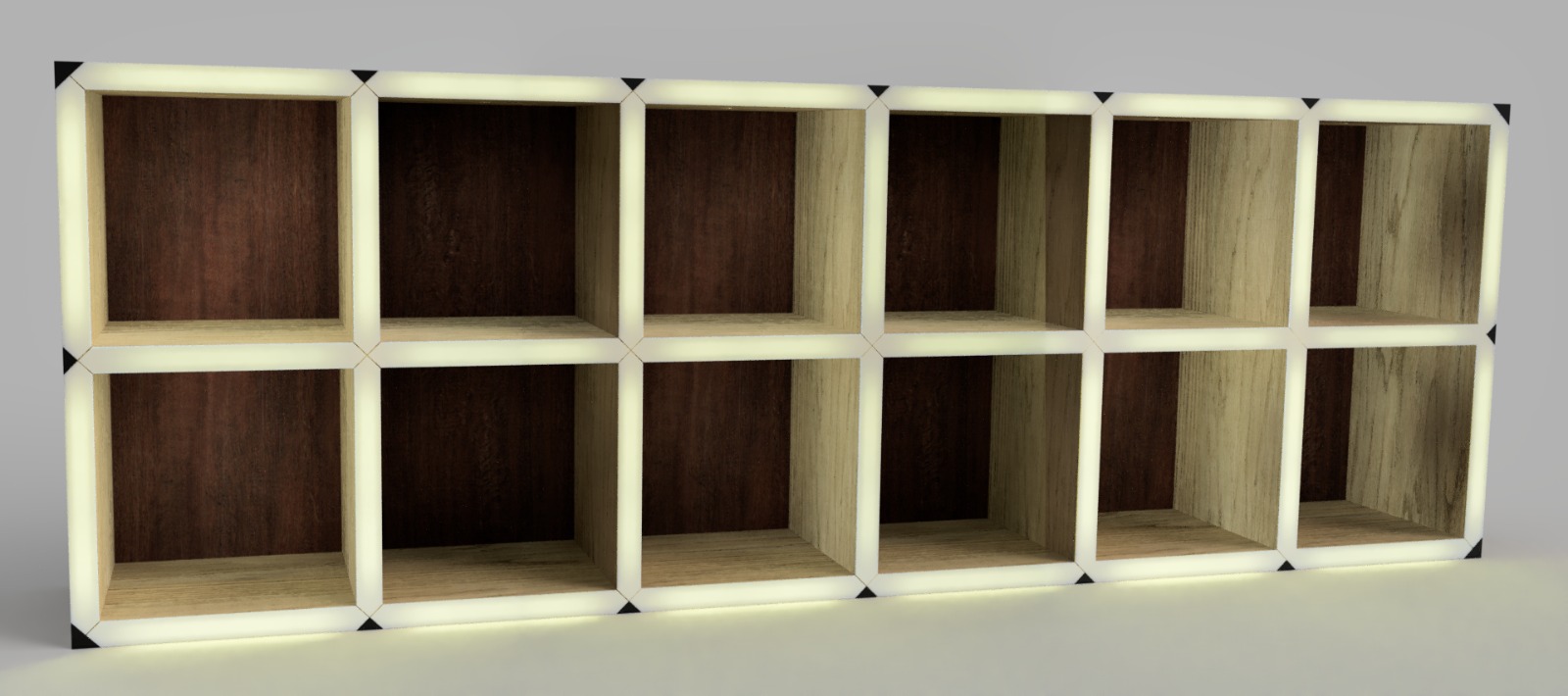 Giant Hidden Shelf Edge Clock with plywood