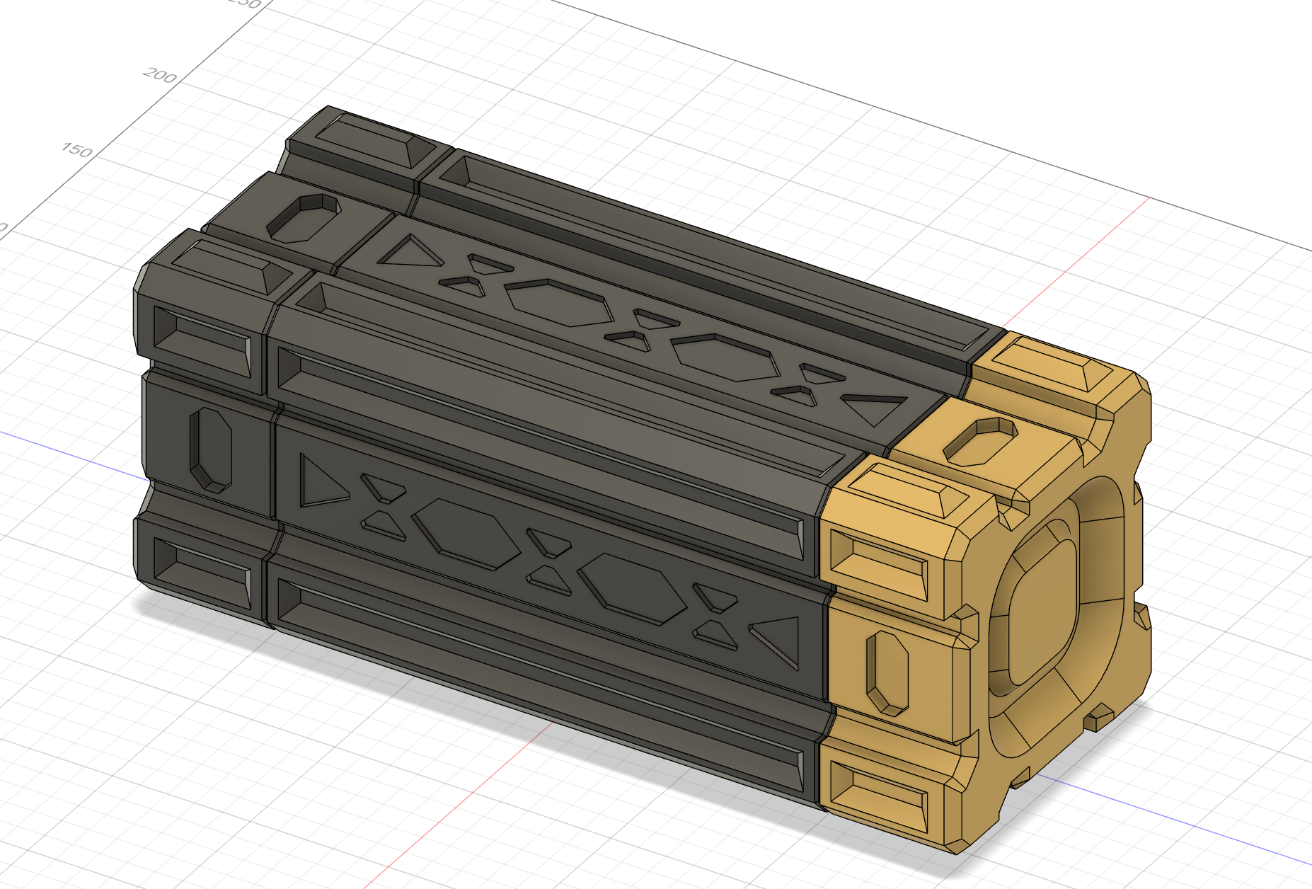 Stackable sci-fi crate