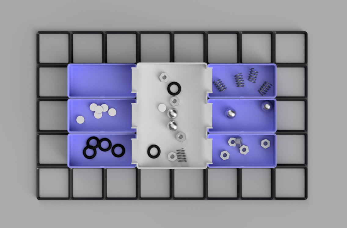 Miniatura 2 do modelo 3D Easy Sorting Tray - Gridfinity Edition
