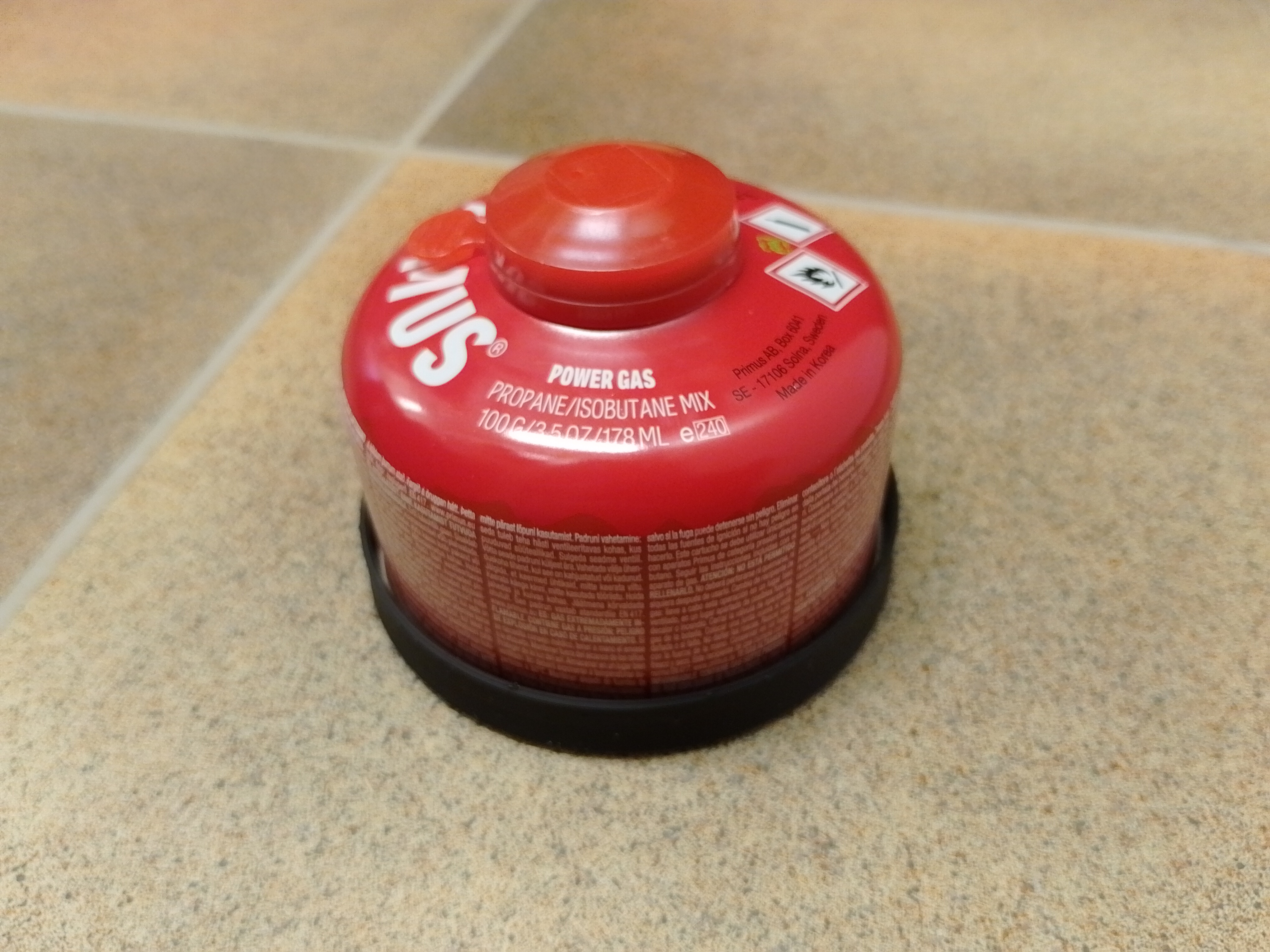 100g camping gas bottle spacer