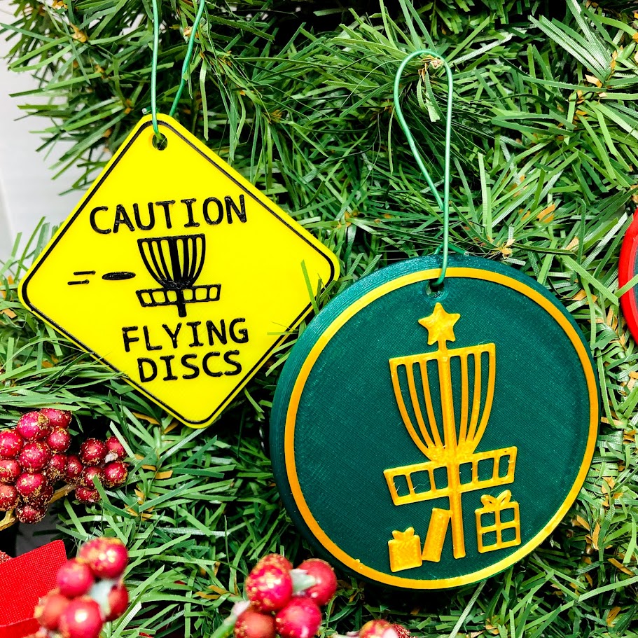 Disc Golf Christmas Ornaments