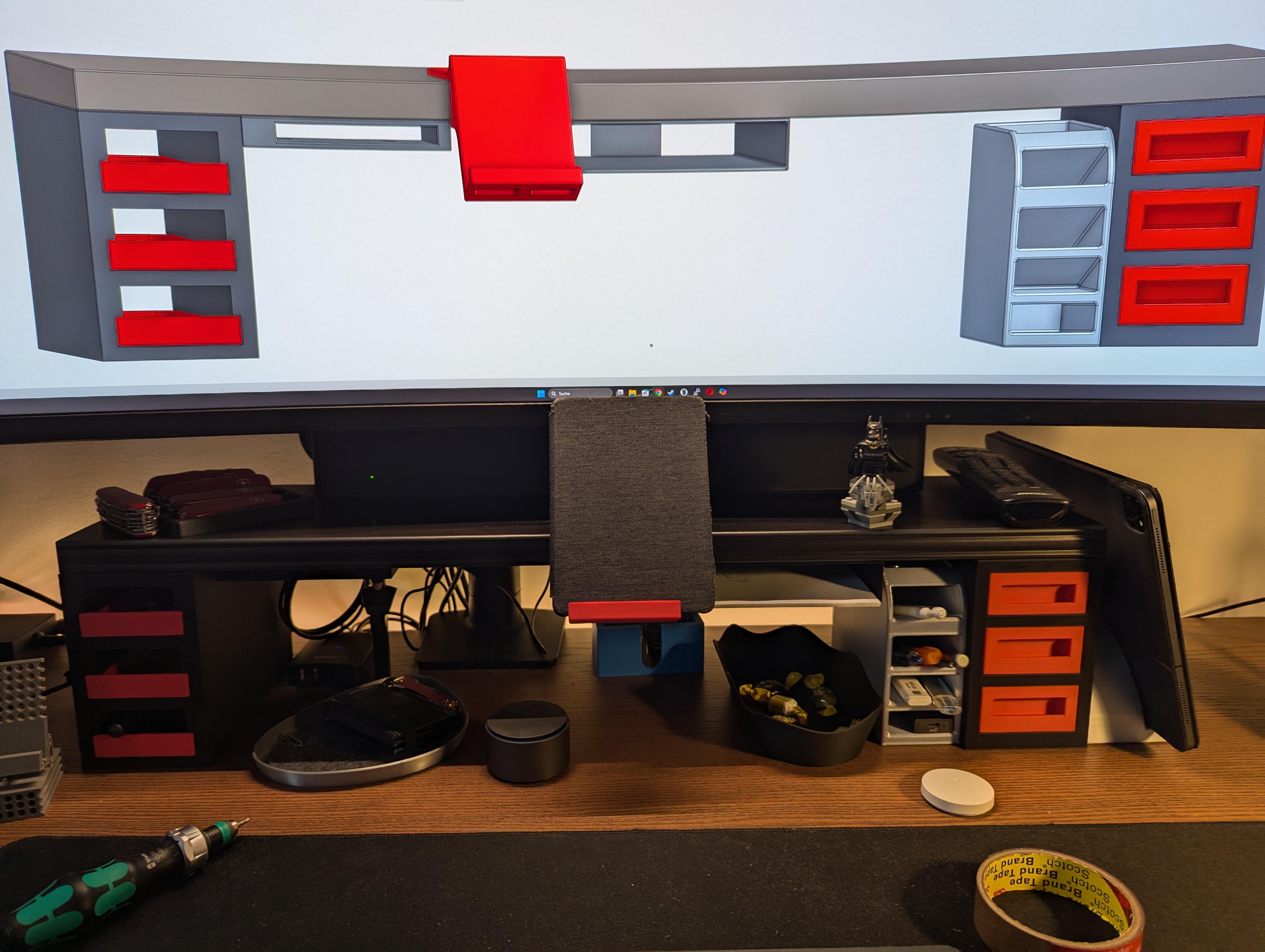 Desk shelf organizer