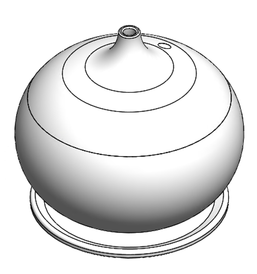 humidifier- fully printed water diffuser — thumbnail 3
