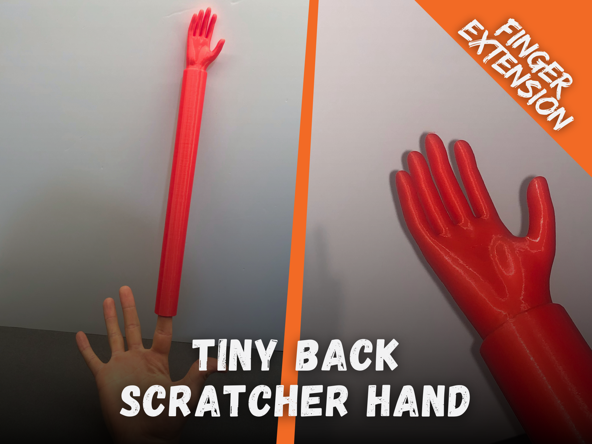 Tiny Back Scratcher Hand – Extra Long Finger Extension by 3D KIMBA ...