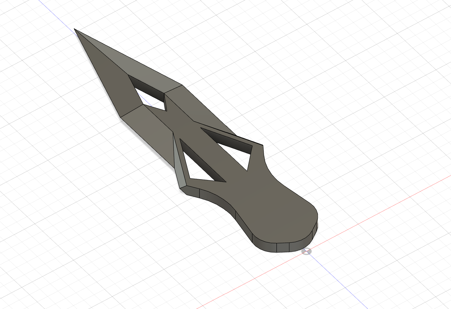 sci-fi throwing knife