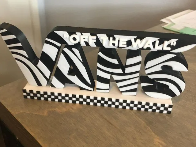 Multi-color Vans Logo Desk Ornament