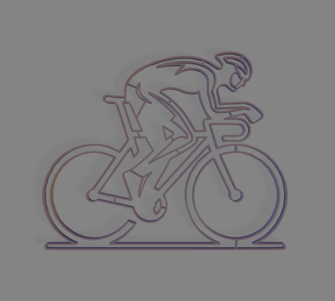 Cycling Racer Outline v2