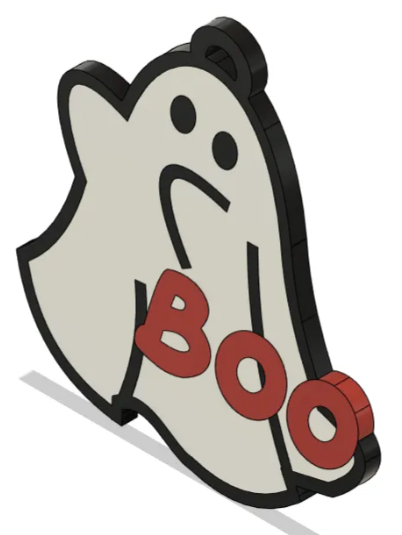 Miniatura 2 do modelo 3D Ghost Boo! Keychain