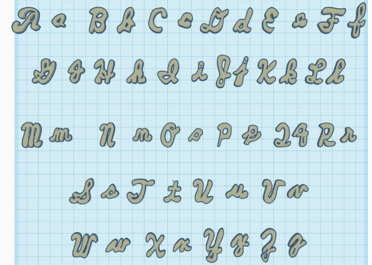 Cursive Letters For Anything