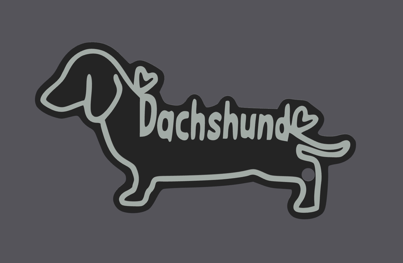 Dachshund keychain — miniatura 2