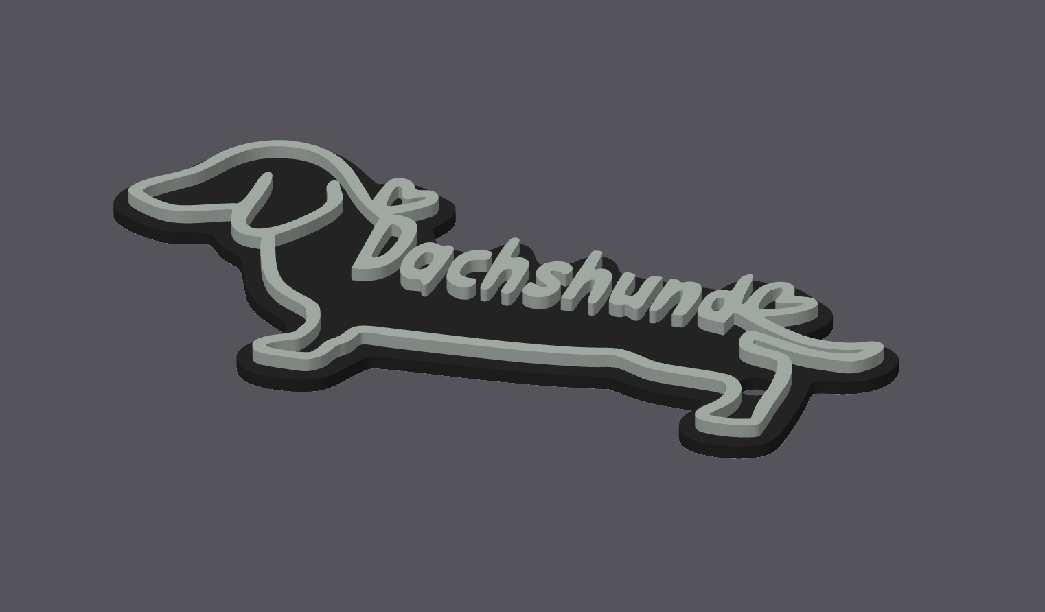 Dachshund keychain — miniatura 3