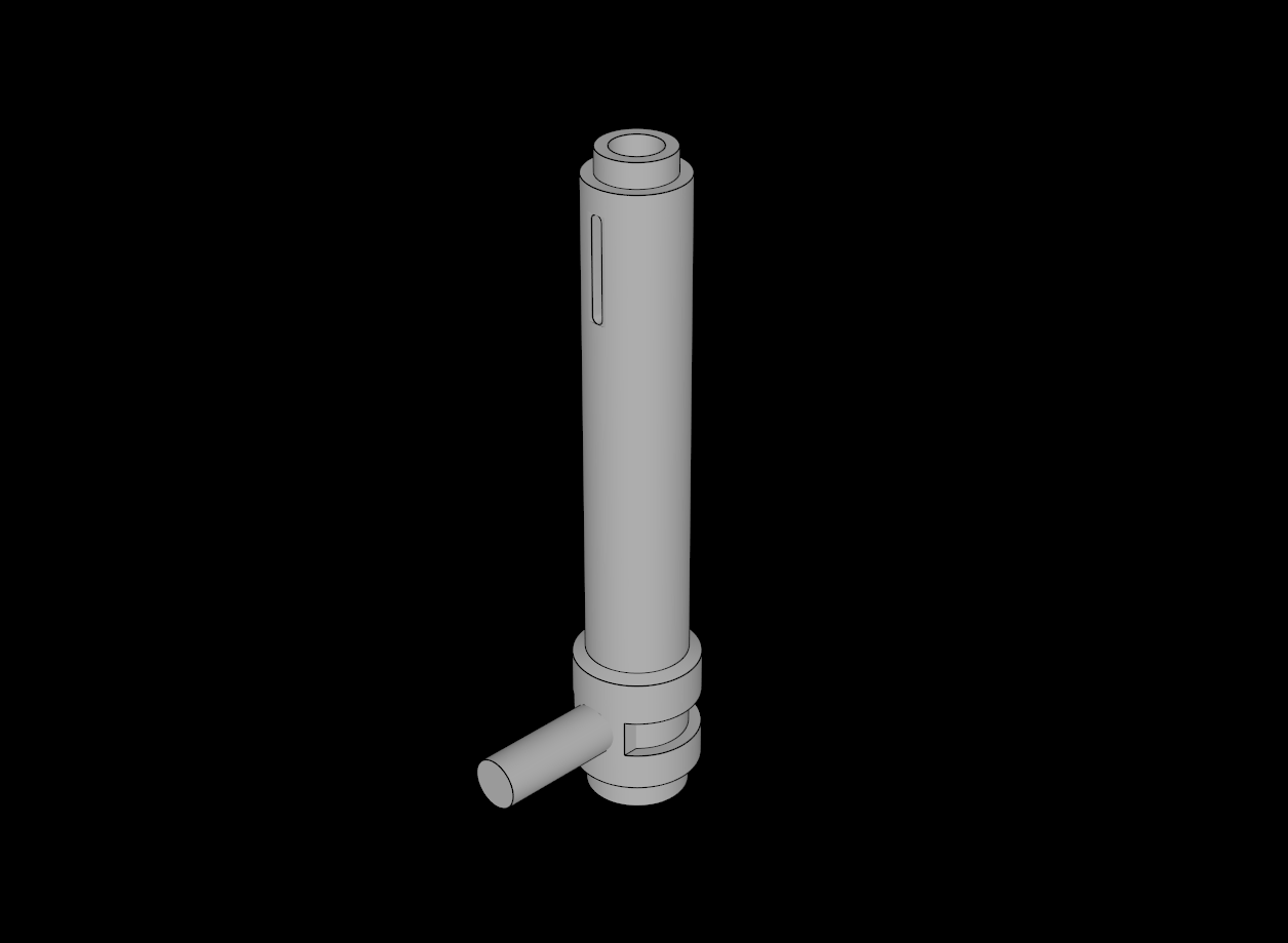 Lego Compatible (87617.dat) Cylinder  1 x  1 x 4.333 with Handle