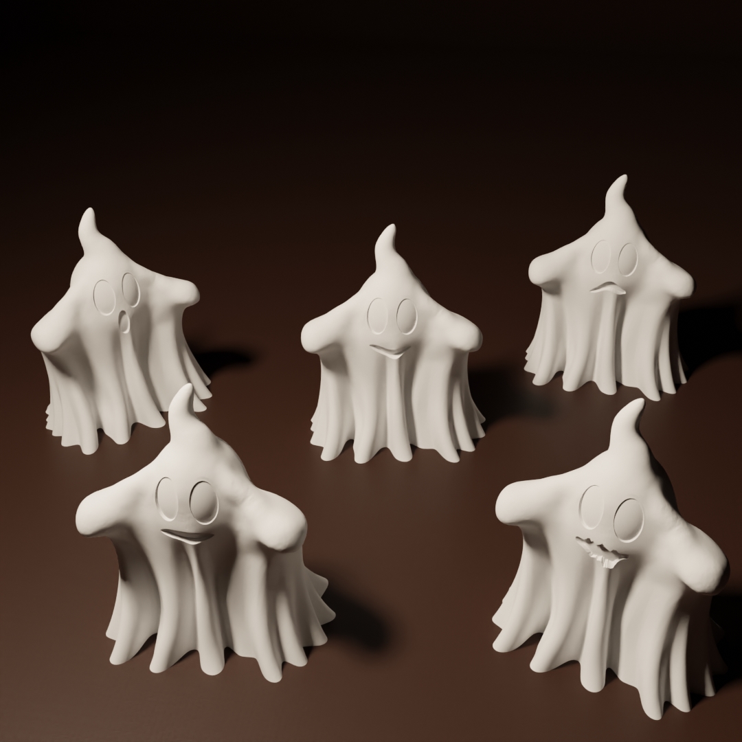 Booh 2024 Vase Mode optimized to be scaled down - 6 variants 3D model thumbnail