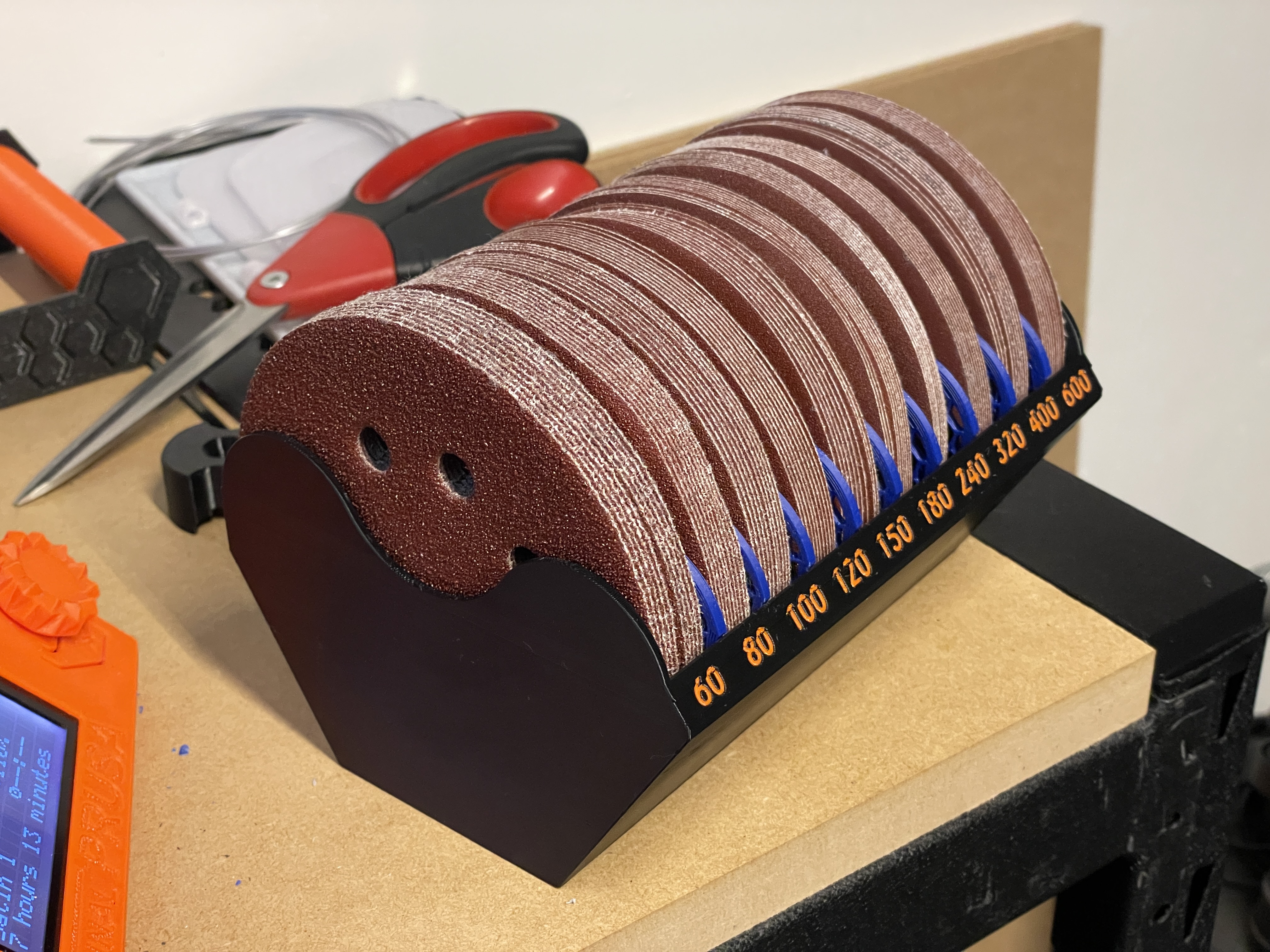 125mm (5") sandpaper storage 3D model thumbnail