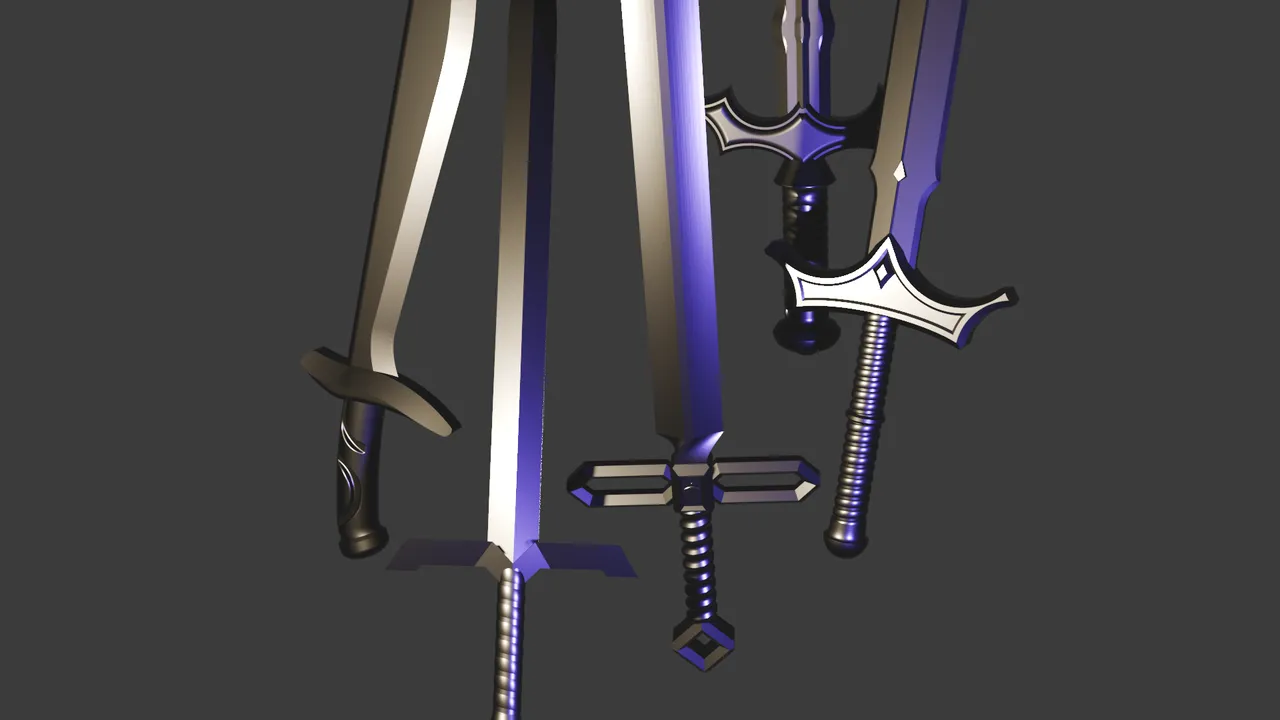 Custom Concept Swords by Tank 3D | Download free STL model | Printables.com