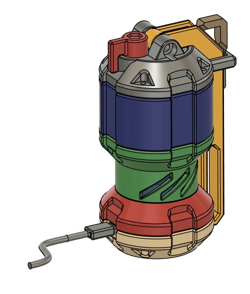 SciFi Grenade - Light Up Functional Prop - Mig86 — miniatura 3