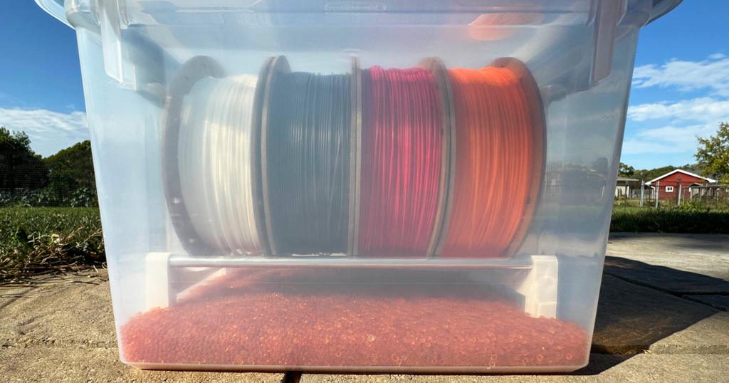 Filament Spool Rack for 20qt Sterilite Container / Dry Box by Ayries ...
