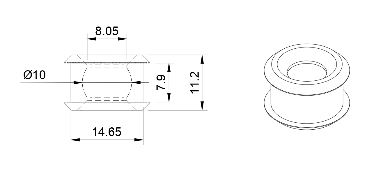 Shift lever bushing — miniatura 3