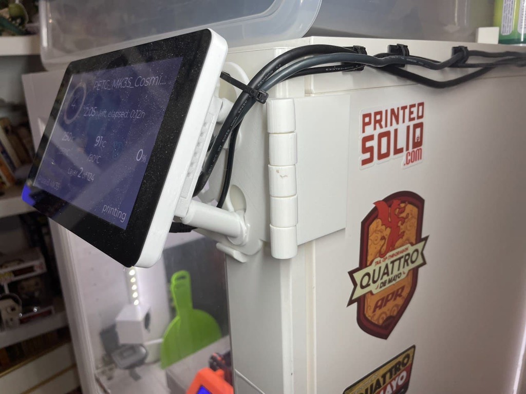 Hinge and Standoffs for Raspberry Touchscreen Case RPI 4B — miniatura 4
